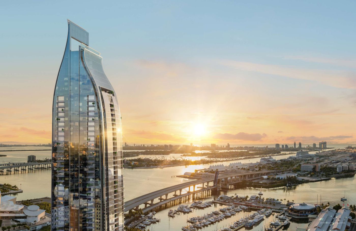 Delano Residences & Hotel — Supertall sobre Biscayne Bay